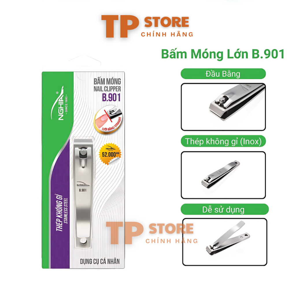 Bấm Móng Tay Kềm Nghĩa Thép Chuyên Dụng Lưỡi Cong Loại Lớn B.916, B939, B.901, B.902 B.903, B.904. B