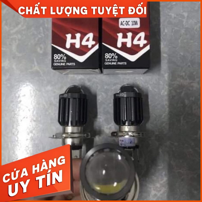 Led pha bi cầu mini 2 màu