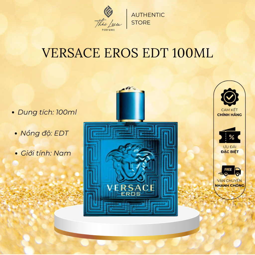 Nước hoa nam Versace Eros Edt 100ml | Thái Lưu Authentic