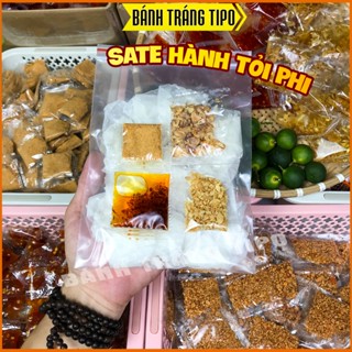 Combo 10 Bịch Bánh Tráng SATE TÔM HÀNH TỎI - Bánh Tráng Rìa Phơi Sương Trộn Sa Tế Muối Nhuyễn Siêu Ngon - TIPO FOOD