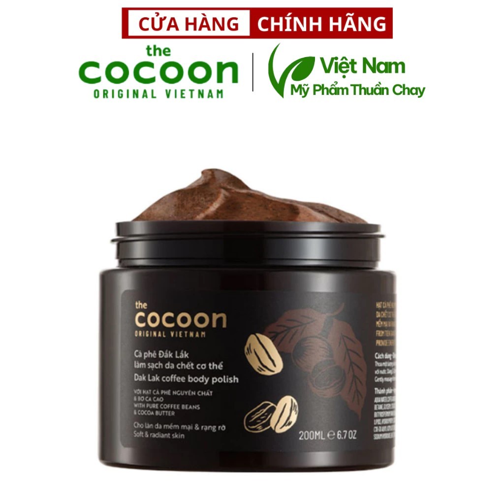 Tẩy tế bào chết cà phê Đăk lăk Cocoon