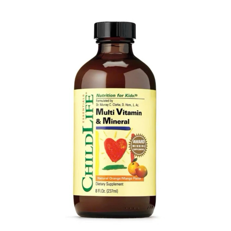 Vitamin Tổng Hợp MultiVitamin & Mineral ChildLife Mỹ 237ml cho bé 6m - 12y