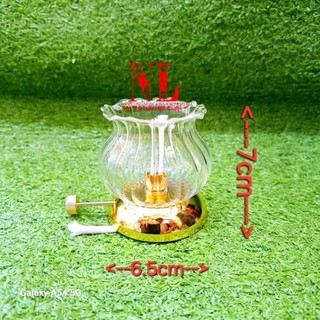 Đèn đốt dầu thủy tinh 09 trắng thắp sáng bàn thờ thần Tài bàn thờ Phật bàn thờ gia tiên bàn thờ vong