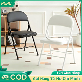 HUHU【Nâng cấp mớ ! Ghế gấp ghế văn phòng gaming ngoài trời Đệm đàn hồi siêu êm ái Lưng siêu chắc chắn