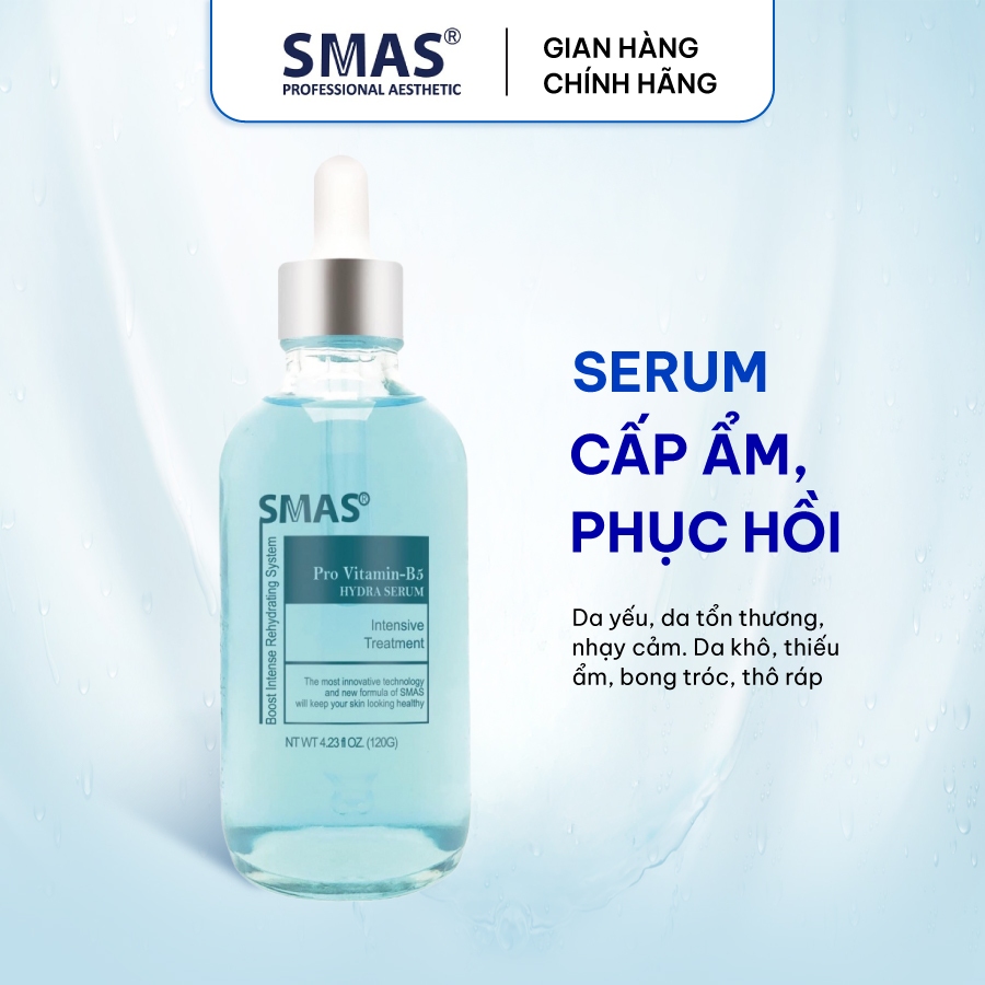 Serum B5 SMAS cấp ẩm, phục hồi da Pro Vitamin B5 Hydra Serum 120ml