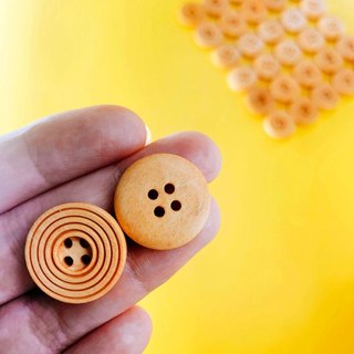 Cúc gỗ trang trí có viền 20mm ( gói10 cái)