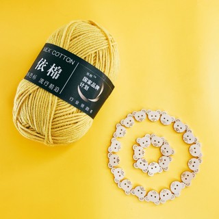 Cúc gỗ trang trí 15mm (gói 10 cái)