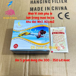 Men vi sinh pha lê gói 5 gram - vi sinh bột làm trong nước hồ cá