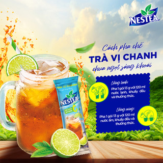 [TẶNG Ly Sứ Dong Hwa] Combo 2 Hộp trà NESTEA - VỊ CHANH (2*15 gói)