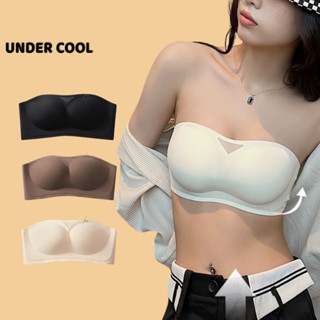 Áo ngực không dây UNDERCOOL chống tụt nâng ngực su đúc êm ái cố định chắc chắn bra quây cao cấp AL68