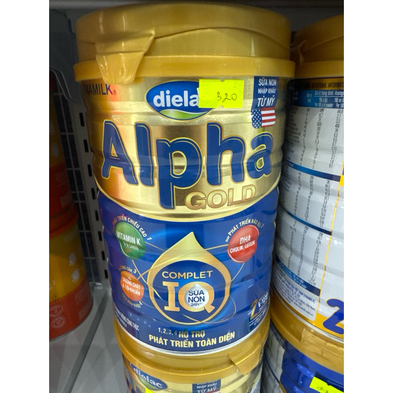 Sữa dielac alpha gold số 2 mẫu củ