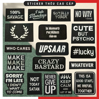 Sticker ủi áo , miếng dán quần áo dùng làm Patch ủi, miếng vá quần áo, vá áo phao, BALO