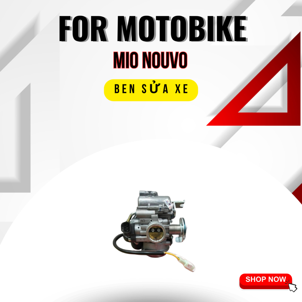 Chế hòa khí Mio 1 Nouvo Lx Bình xăng con Nouvo Lx