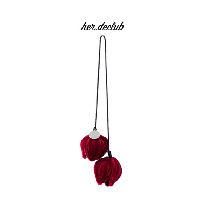 Her.declub Charm đeo túi xinh xắn hình bông hoa