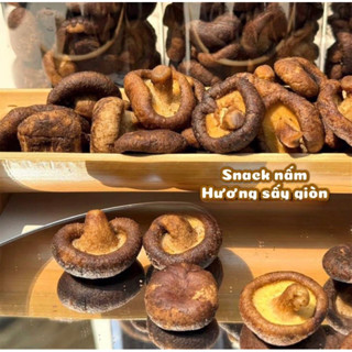 Nấm Hương Sấy Giòn Ăn Liền Thơm Ngon Túi 300gr, Snack Nấm Hương Ăn Vặt Tốt Cho Sức Khỏe