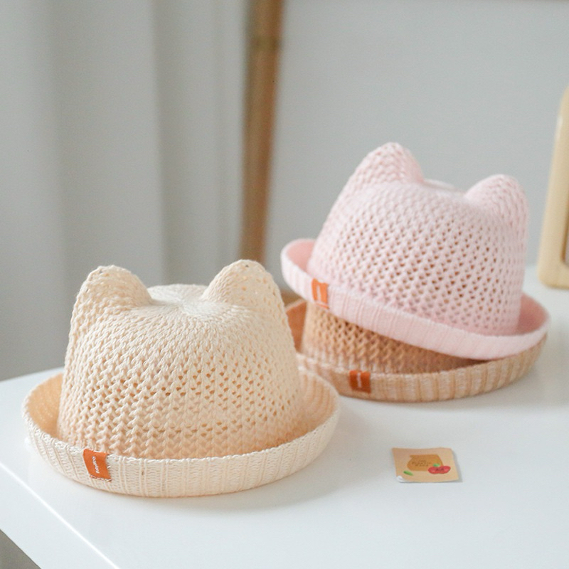 (8m-18m) Mũ cói mùa hè tai mèo dễ thương cho bé trai và bé gái. Toro Kids