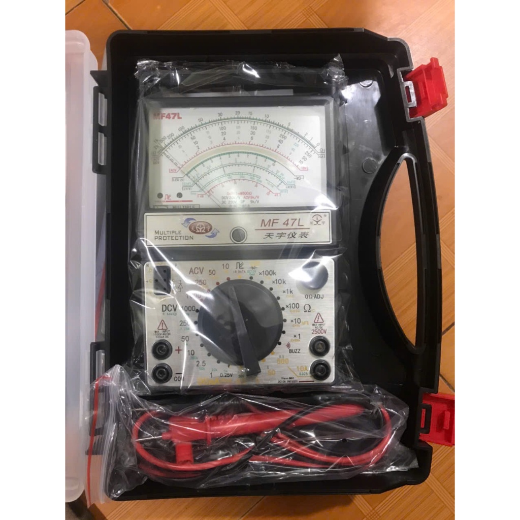 Đồng hồ vạn năng cơ kim đo điện MF47B cao cấp chất lượng cao chính hãng(tặng kèm pin)