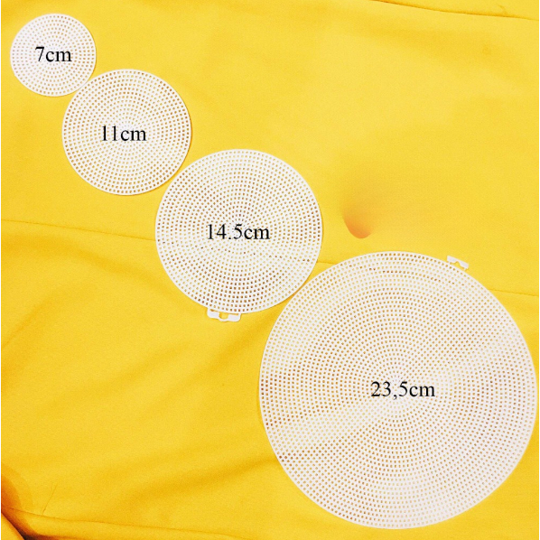 Canvas tròn nẹp túi xách handmade