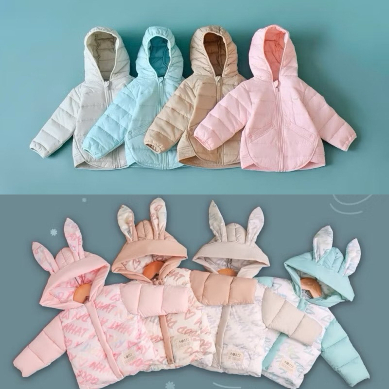 (Nhùn nhùn)Áo phao Hrnee size 6-9m đến 4-5y