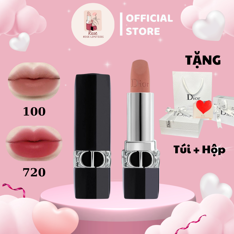 [ QR code + Hộp và túi xách ] Son Rouge Dior Chính Hãng