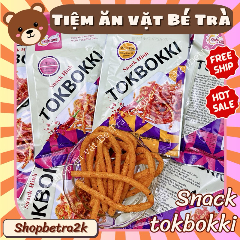(Combo 10 gói) Snack tokboki cay cay, đồ ăn cặt cay