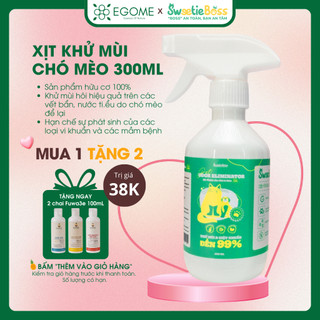 Xịt Khử Mùi Chó Mèo SweetieBoss Fuwa3e khử khuẩn, mùi hôi mùi nước tiểu cho thú cưng thơm lâu 300ml