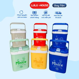 Thùng đá Minice Duy Tân, bình đá giữ nhiệt 3-6 tiếng, có quai xách tiện lợi, nút mở cắm ống hút, dung tích 1L 2L