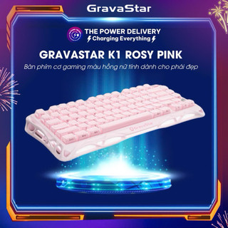  Bàn phím cơ gaming Gravastar K1 Ross Pink món quà ý nghĩa dành cho phái đẹp 