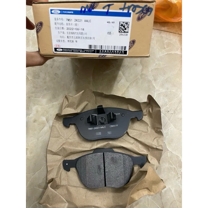 Má phanh trước, bố thắng trước xe Ford Focus 2005-2017, Ford Ecosport 2014-2019 [ HÀNG CAO CẤP ]