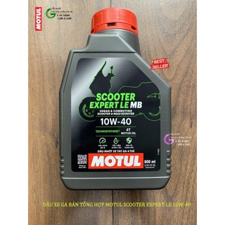Dầu Motul Scooter Expert LE 10W40 bán tổng hợp cho XE GA