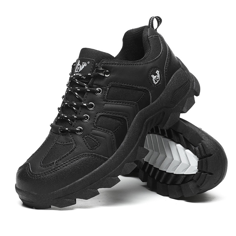Giày leo núi, Treking Qi feng màu đen, chống trơn trượt, chống nước Unisex pb04