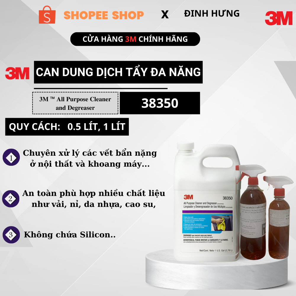 Dung dịch tẩy rửa đa năng 3M- 38350 nhập Mỹ- DH 3M AUTOCARE.