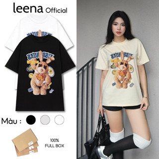 ( Tặng Hộp Box ) Áo Thun Tay Lỡ In Hình Thỏ BADRABBIT by Leena, Chất Cotton Co Giãn 2 Chiều , Mêm Mịn