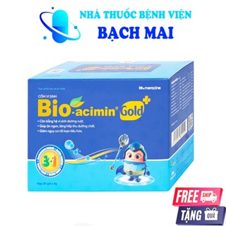 Cốm vi sinh Bio Acimin Gold+ - Tiêu hoá khoẻ, trẻ tiêu hóa (Hộp 30 gói)