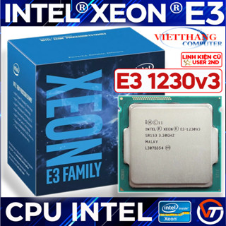  Bộ Vi Xử Lý CPU Xeon E3 1230v3   4N - 8L   mạnh ngang  i7 4770 cho H81 B85  Ko Có VGA On  Cũ - 2nd  