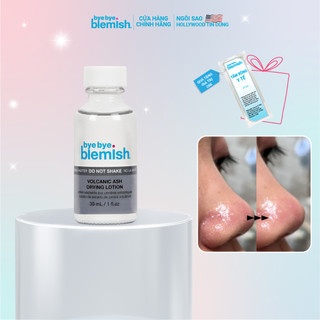Chấm Đẩy Mụn Đầu Đen, Đầu Trắng, Bã Nhờn, Giảm Viêm Từ Tro Núi Lửa Bye Bye Blemish Volcanic Ash Drying Lotion 30ml