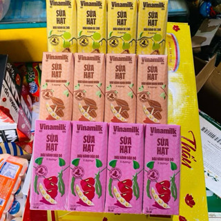 Lốc 4 Hộp x 180ml Sữa đậu nành Hạt Óc Chó/Hạnh Nhân Vinamilk Ít Đường