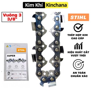 Xích Cưa Máy "Ét Tin" vuông 3 3/8', Xích Máy Cưa, Xích Cưa Cắt Đủ Theo Lam