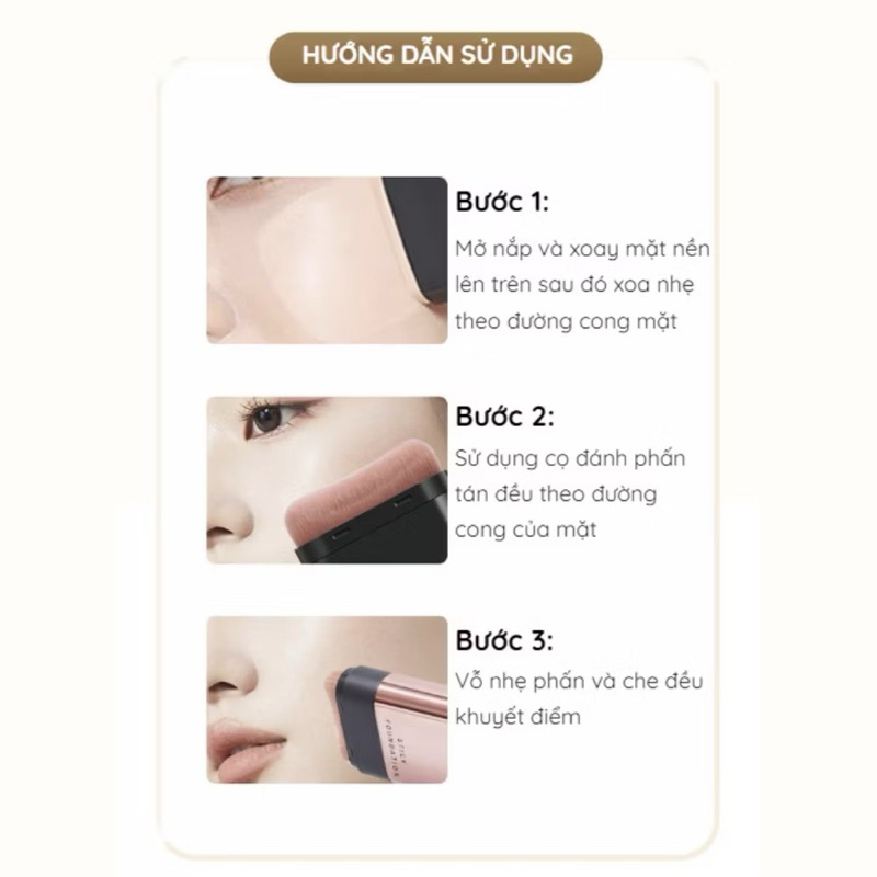 Kem Che Khuyết Điểm STICK FOUNDATION - Kem Nền Thỏi 2 Đầu KAKASHOW Chống Nước, Cấp Ẩm, Che Khuyết Điểm