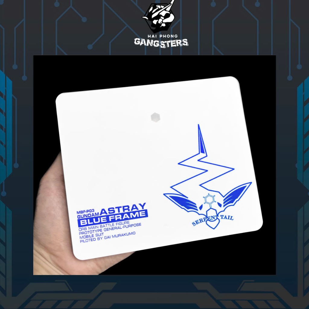 [Nhắn shop trước]BF4 - MBF-PO3 GUNDAM ASTRAY BLUE FRAME -  Base mica cho gundam  MG