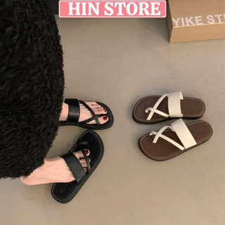 Dép nữ xỏ ngón đế bệt quai chéo da mềm mẫu mới phong cách Hàn Quốc đi chơi, đi biển sang chảnh hottrend 2025 MS31