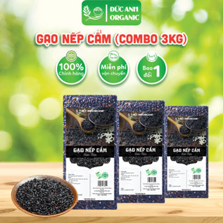 gạo nếp cẩm điện biên combo 3kg ( 3 túi 1kg hút chân không )