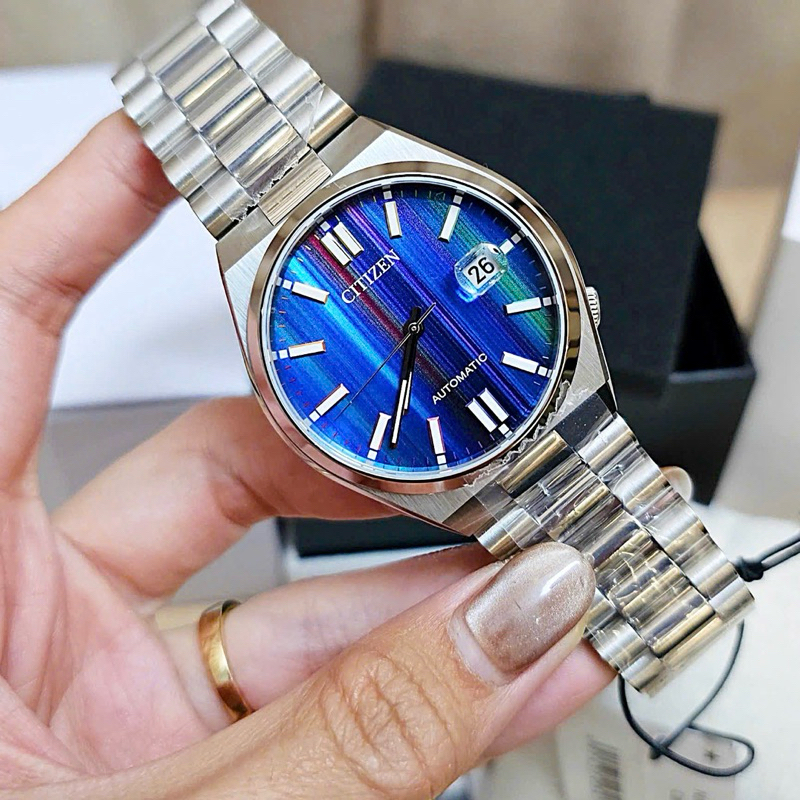 Đồng hồ nam dây thép Citizen Automatic New Tsuyosa Rainbow NJ0151-53W