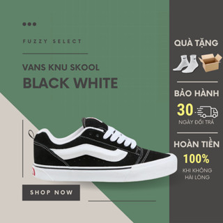 Giày Vans Knu Skool Black - Sneaker Chunky Đế Dày, Phong Cách Retro Streetwear