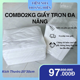 COMBO2kg Giấy Trơn Đa Năng (Lau Cho Bé Và Gia Đình)