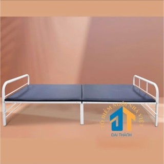 Giường gấp có nệm Khung thép sơn tĩnh điện, siêu chịu lực, chắc chắn, bền bỉ 80cmx2m - Nội Thất Đại Thành