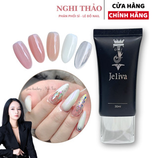 Gel gôm đắp móng JELIVA không chảy 30ml Nghi Thảo