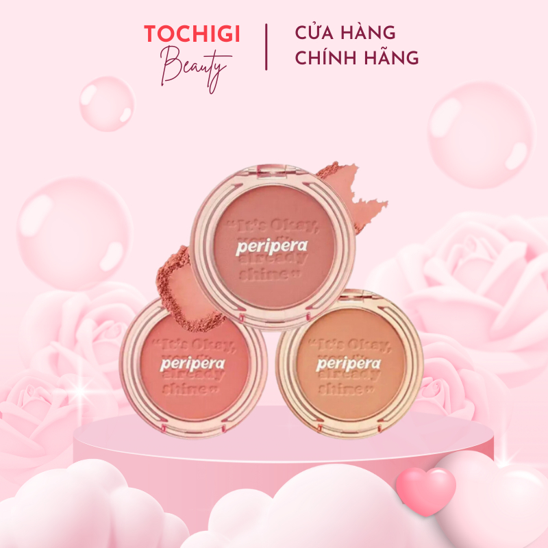 Phấn Má Hồng Peripera Pure Blushed Sunshine Cheek Pastel