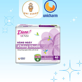 Băng vệ sinh Diana Sensi hàng ngày kháng khuẩn gói 40 miếng