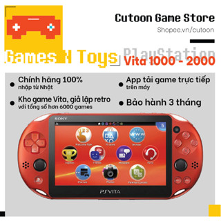 Máy chơi game Ps Vita 2000, kho game 5000 game, đa dạng màu